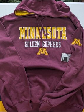 Colosseum Minnesota Golden Gophers Maroon & Gold Hoodie